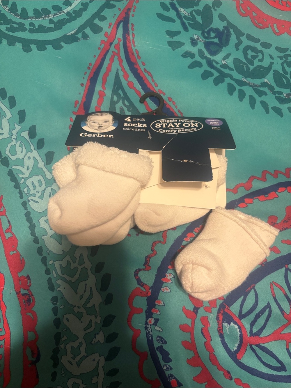 Gerber Cream Baby Crew Socks - 4 Pack